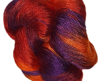 Sunrise - Dryad 100 % tencel peint à la main 5/2 laine 545 verges