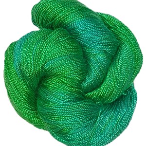 Green Aqua - Dryad 100% Tencel Hand Painted 5/2 Yarn, 545 Yards