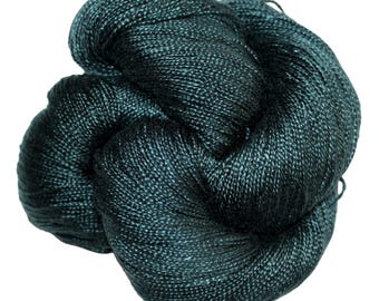 Dark Teal - Dryad 100% Tencel Hand Dyed 5/2 Yarn 545 Yards