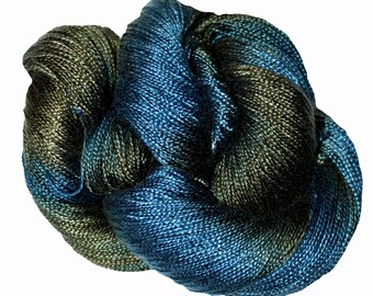 Belladonna - Dryade 100 % tencel peint à la main 5/2 laine 545 verges