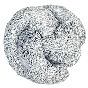 Silver - Dryad 100% 10/2 Tencel Hand Dyed 4 oz Skein, 1,090 Yards