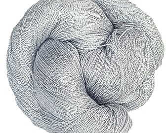 Silver - Dryad 100% 10/2 Tencel Hand Dyed 4 oz Skein, 1,090 Yards