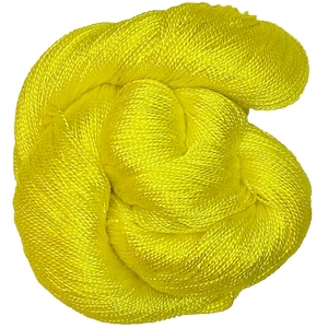 Lemon Zest - Dryad 100% Tencel Handgefärbt 5/2 Garn, 500m