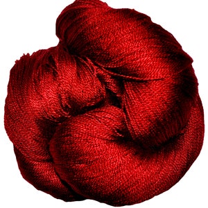Cardinal - Dryad 100% 10/2 Tencel Hand Dyed Yarn 4 oz, 1,090 Yards