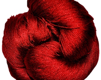 Cardinal - Dryad 100% 10/2 Tencel Hand Dyed Yarn 4 oz, 1,090 Yards