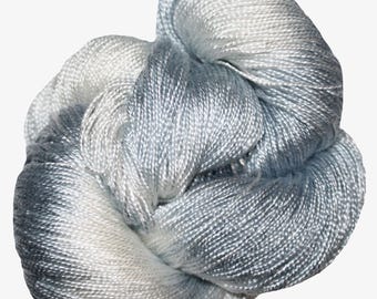 Silver Clouds - Dryad 100% Tencel Hand Painted 5/2 Yarn 545 Yards