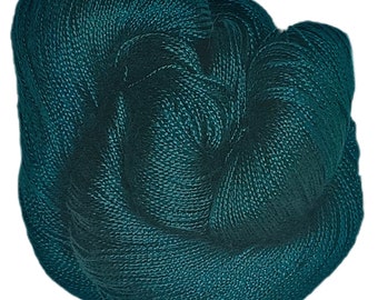 True Teal - Dryad 100% Hand Dyed 5/2 Yarn 545 Yards