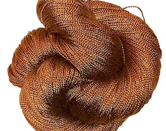 Copper - Dryad 100% Tencel Hand Dyed 5/2 Yarn, 545 Yards