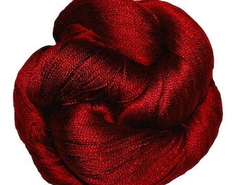 Scarlet - Dryad 100% 10/2 Tencel Hand Dyed Yarn 4 oz, 1,090 Yards