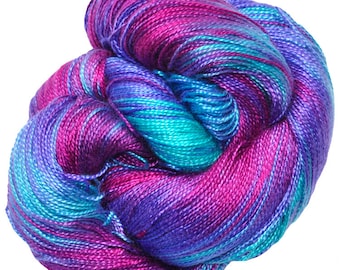 Rose Sky - Dryad 100% Tencel Hand Painted 5/2 Yarn 545 Yards