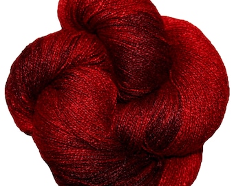 Cinabre - Bamboo Lite 100 % bambou peint à la main 6/2 fils 4 oz 650 mètres