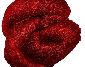 Canneberge - Bamboo Lite 100 % bambou peint à la main 6/2 fils, 650 yards