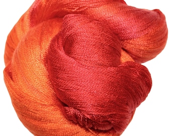Honeysuckle - Dryad 100% 10/2 Tencel Hand Painted Yarn 4 oz, 1,090 Yards