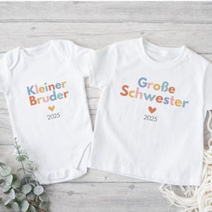 Big brother/sister, little brother/sister kids t-shirt / bodysuit | personalized sibling outfit | announce pregnancy