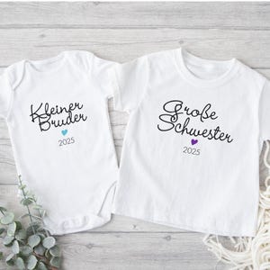 Big brother/sister, little brother/sister kids t-shirt / bodysuit | personalized sibling outfit | announce pregnancy