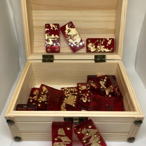 Hand Crafted Custom Resin Domino Set