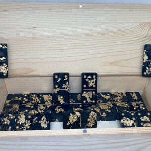Hand Crafted Custom Resin Domino Set