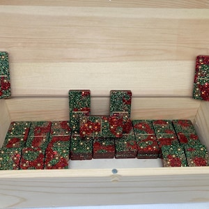 Hand Crafted Custom Resin Domino Set