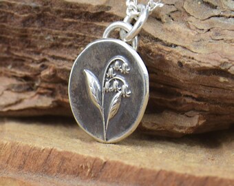 Sterling silver Bluebell Flower pendant.Flower pendant , Sterling Silver,Bluebell Flower necklace.Bluebell lovers.Bell Flower pendant