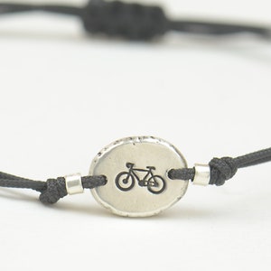 Sterling silver tiny bicycle charm bracelet.Mens gift.unisex bicycle bracelet