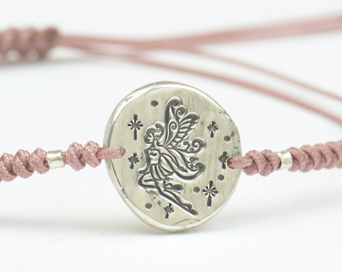 Fairy bracelet, Fairies bracelet,Artisan Sterling silver stars,magic bracelet, angel bracelet Fantasy bracelet