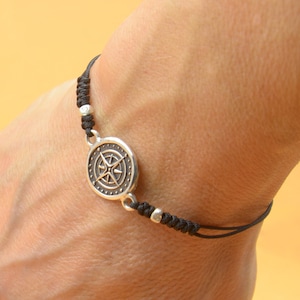 Sterling Silver Compass charm bracelet. Mens bracelet.Womens bracelet.Wind Rose
