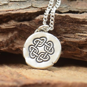 Celtic knot sterling silver Viking Pendant  Runes,Rune Jewelry,Nordic Mythology,Pagan handmade sterling silver rustic  jewelry,gift for men