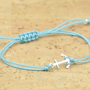 Sterling Silver Anchor charm bracelet. Mens bracelet.Womens bracelet