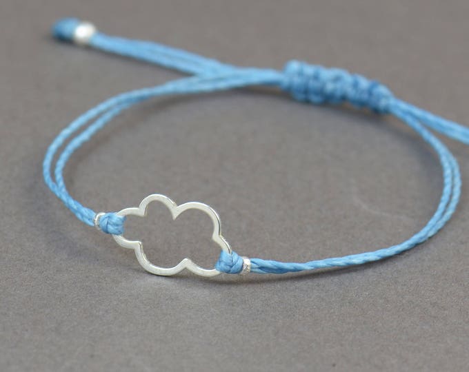 Sterling silver cloud bracelet