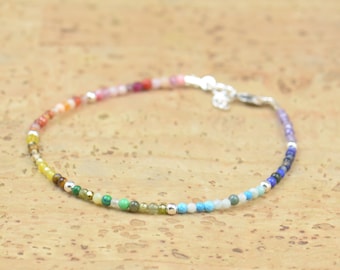 7 chakras Bracelet,Multiple Gemstones.Galaxy bracelet.Constellation bracelet,Universe,chakras colors karma Rainbow bracelet.Exoplanets