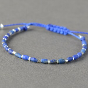 Sterling silver and Lapis lazuli bracelet image 3