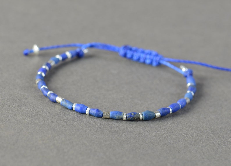 Sterling silver and Lapis lazuli bracelet image 3