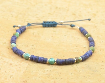 Sterling silver turquoise and Lapis lazuli bracelet