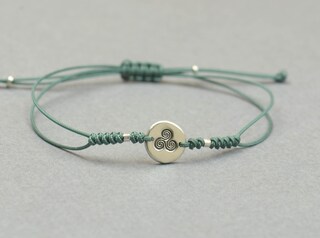 Bracciale Rigido Celtico In Argento 925 Con Triscele - Gioiello Donna A Spirale Tripla, Ipoallergenico, Con Panno Lucidante