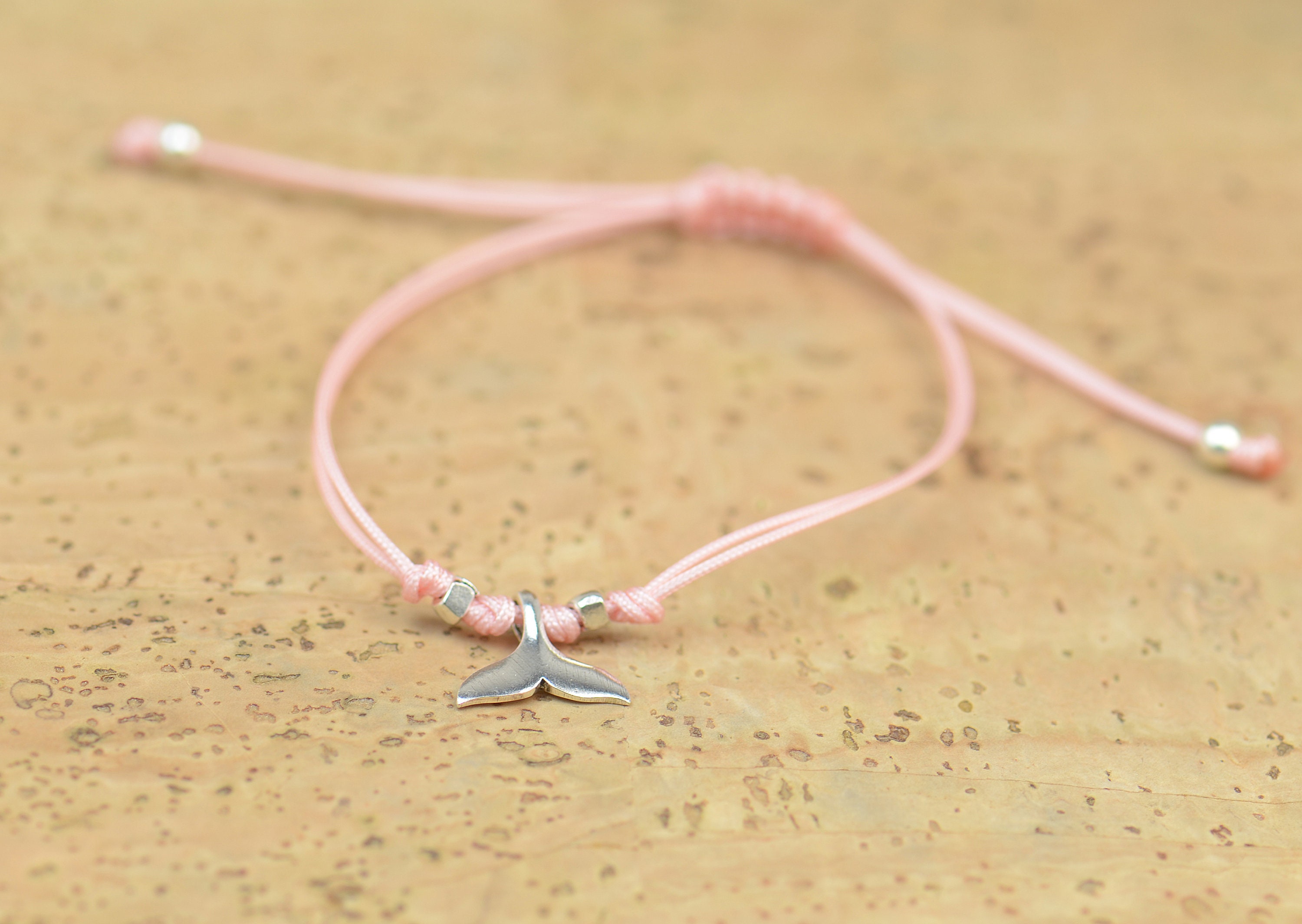 ★HARANG★ Whale Tail Half Half Chain Bracelet Sterling Silver Whale Tail Bracelet - Etsy