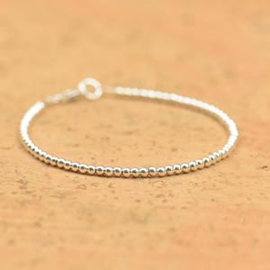 Sterlingzilveren kralenarmband.Sterlingzilveren sluiting