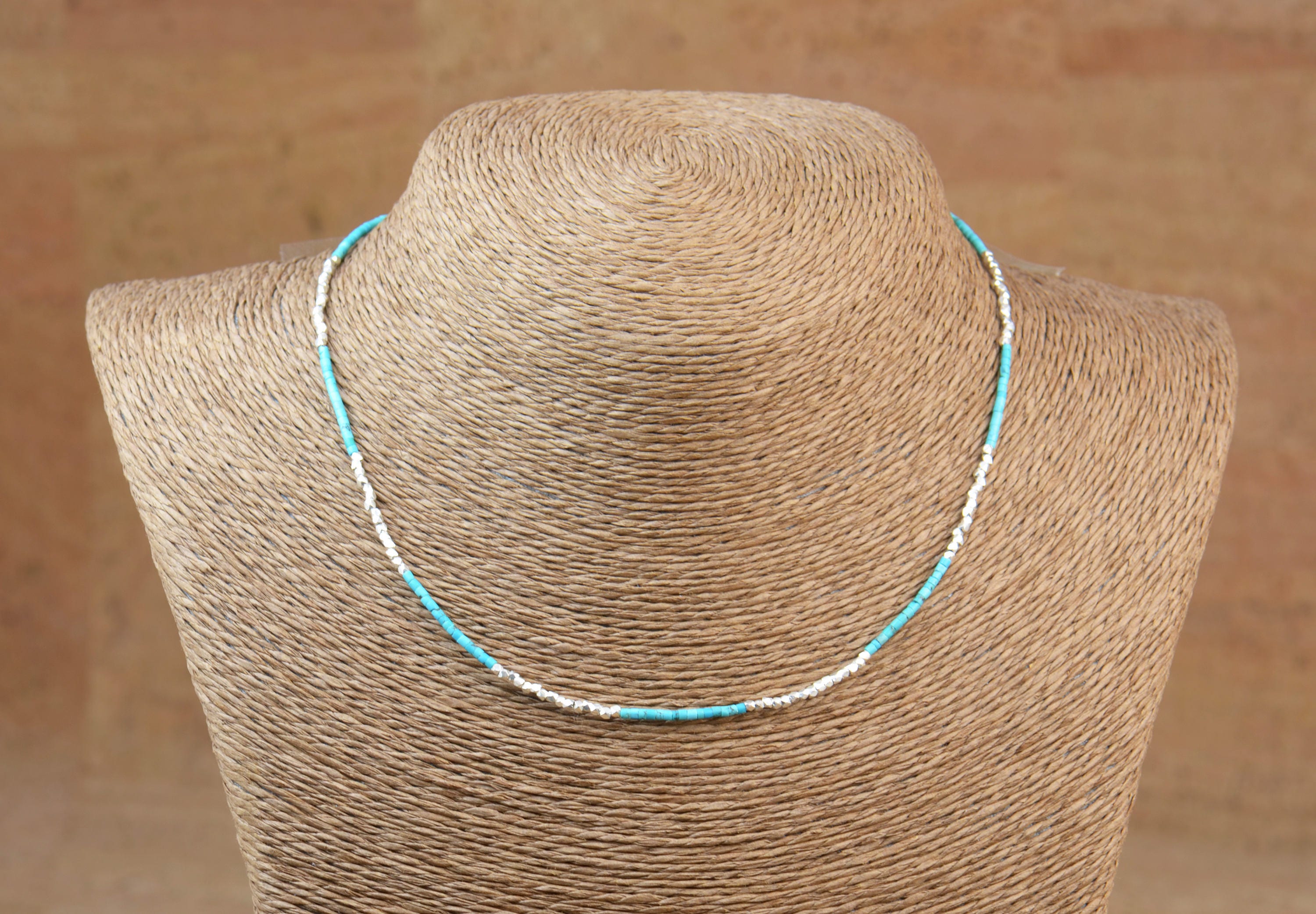 Sterling silver and turquoise necklace