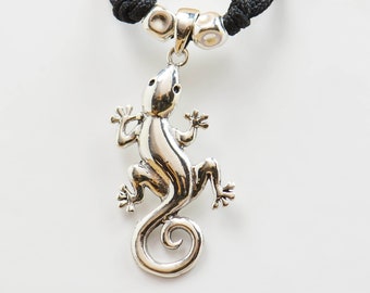JERWLI Collana Fungo In Argento Sterling 925 Con Pietra Di Luna - Ciondolo Celtico 22 Mm, Catena 45 Cm + 5 Cm