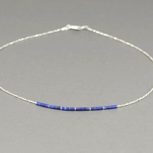 Sterling silver and Lapis Lazuli necklace