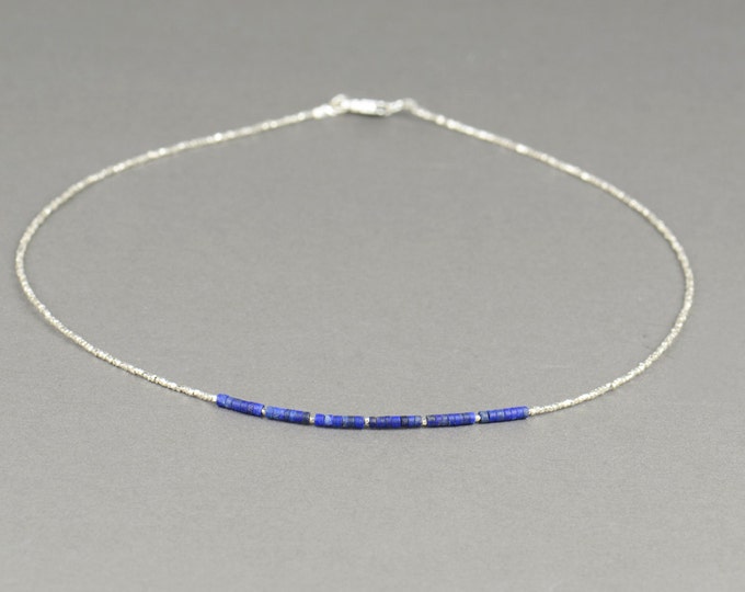 Sterling silver and Lapis Lazuli necklace