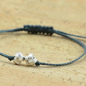 Sterling silver knots bracelet