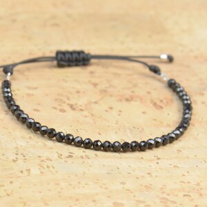 Black Spinel bracelet image 2