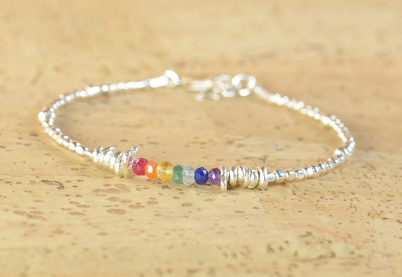 imagen En la madrugada La oficina Pulsera de cuentas de plata y cuentas semipreciosas colores 7 - Etsy España imagen En la madrugada La oficina Pulsera de cuentas de plata y cuentas semipreciosas colores 7 - Etsy España