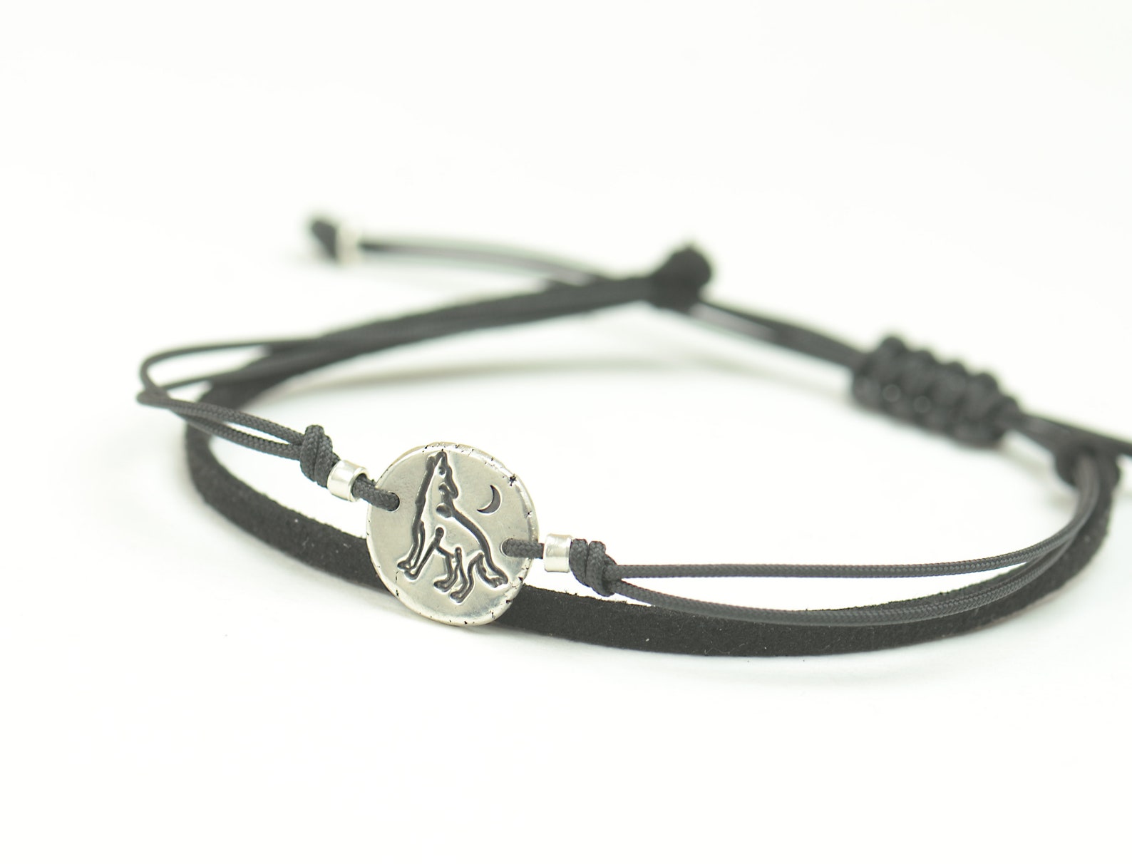 Wolf Moon Bracelet.artisan Sterling Silver Starsmountain - Etsy