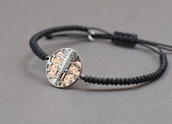 Sterling silver London City Skyline charm bracelet.Women gift.Unisex For her him.27 colors