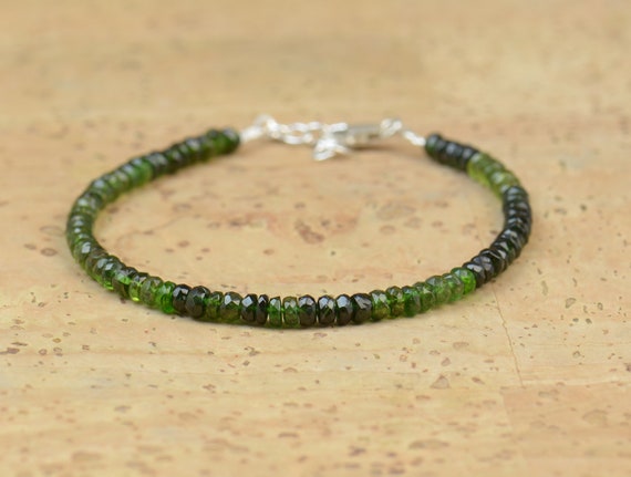 Pre-owned green tourmaline line bracelet | STORE 5a Luxury Preowned Goods