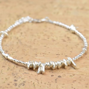 Sterling silver beads  bracelet