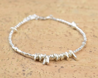 Sterling silver beads  bracelet