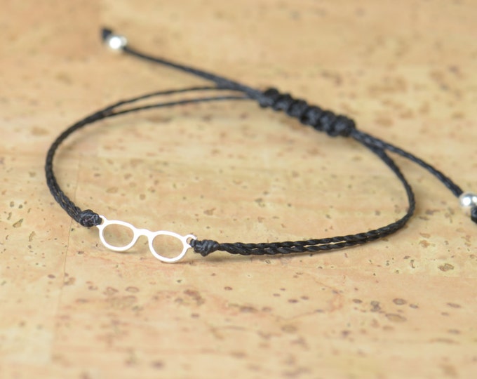 Sterling silver glasses bracelet