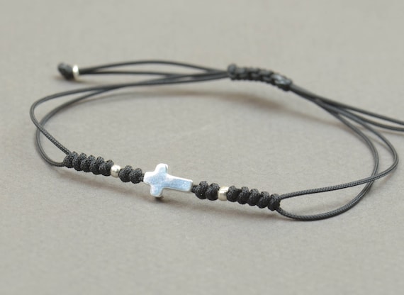 Bracciale Argento 925 Con Ciondolo Croce – Lunghezza Modificabile, Gioiello Donna Elegante - 5